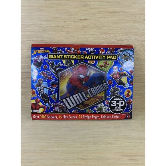 Marvel Spider-Man Giant Sticker Activity Pad By Bendon 1000+ Stickers - Picture 1 of 8